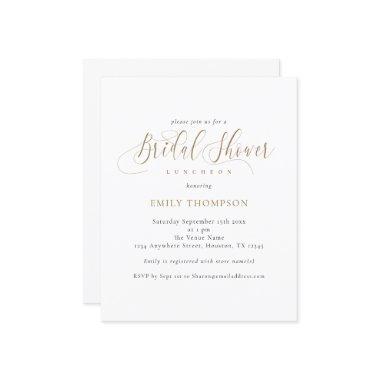 Budget Elegant Calligraphy  Invite