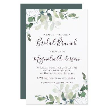 Budget Eucalyptus Bridal Brunch