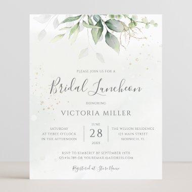 Budget Eucalyptus Bridal Luncheon