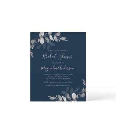 Budget Eucalyptus Bridal Shower Invitations