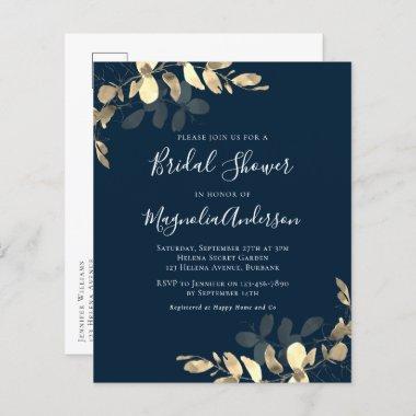 Budget Eucalyptus Bridal Shower PostInvitations Invite