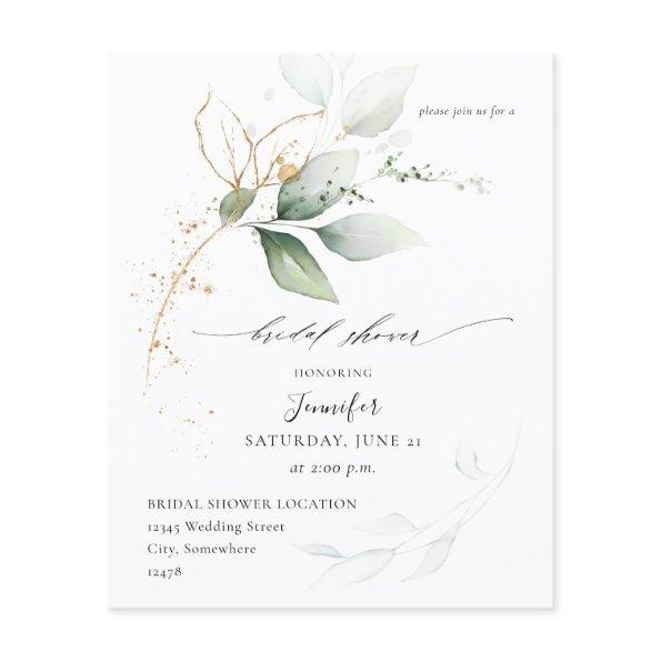 Budget Eucalyptus Glow Gold Greenery  Flyer