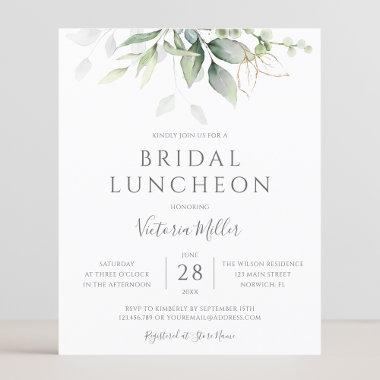 Budget Eucalyptus Greenery Bridal Luncheon