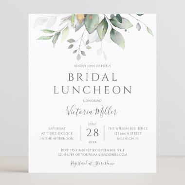 Budget Eucalyptus Greenery Leaves Bridal Luncheon