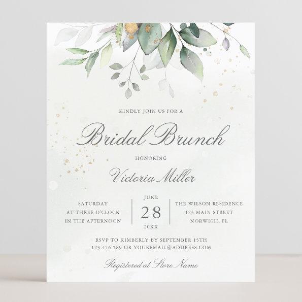 Budget Eucalyptus Leaves Bridal Brunch