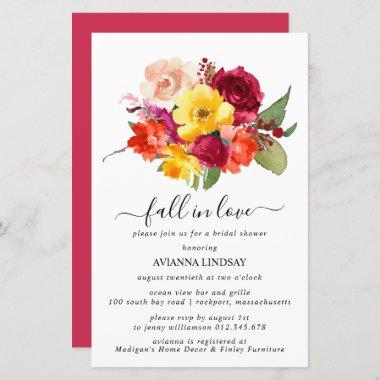 Budget Fall in Love Autumn Floral Bridal Shower