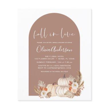 Budget Fall in Love  White Pumpkins Flyer