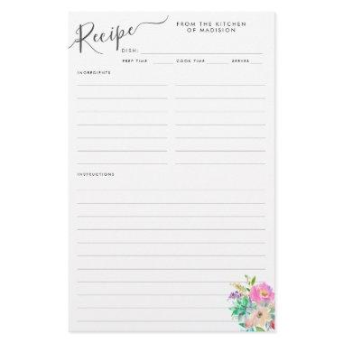 Budget Floral Blush Pink Succulent Recipe  Flyer