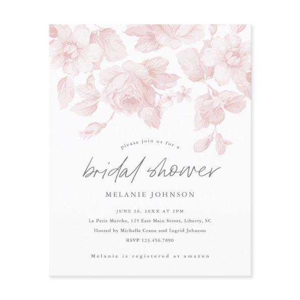 Budget Floral Script Pink