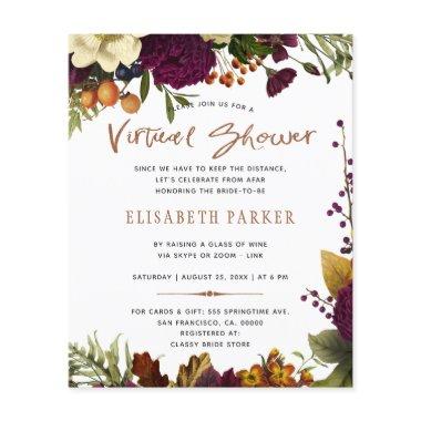 Budget floral virtual  flyer