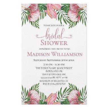 Budget Floral Watercolor Tropical Paradise Bridal