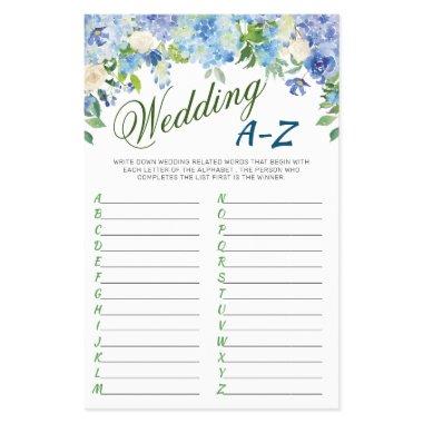 Budget FLYER PAPER Blue Hydrangea Floral Game