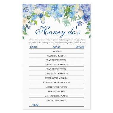 Budget FLYER PAPER Blue Hydrangea Greenery Game