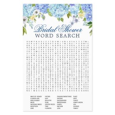 Budget FLYER PAPER Blue Hydrangea Word Search Game