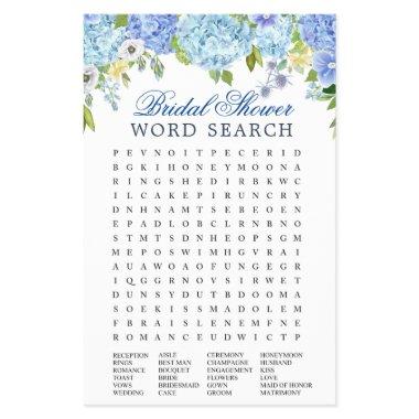Budget FLYER PAPER Blue Hydrangea Word Search Game