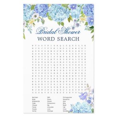 Budget FLYER PAPER Blue Hydrangea Word Search Game