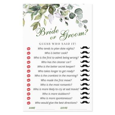 Budget FLYER PAPER Elegant Eucalyptus Bridal Game