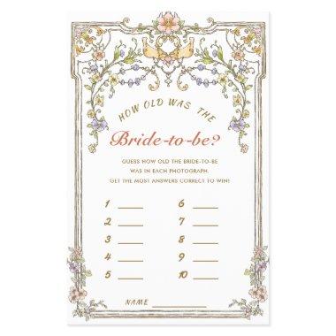 Budget FLYER PAPER Ornate Bohemian Bridal Game