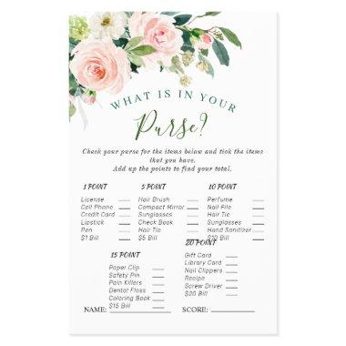 Budget FLYER PAPER Pink Blush Flowers Bridal Game