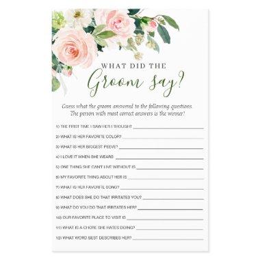 Budget FLYER PAPER Pink Blush Flowers Game