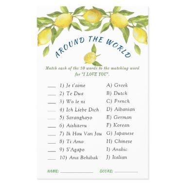 Budget FLYER PAPER Sweet Lemons Greenery Chic Game