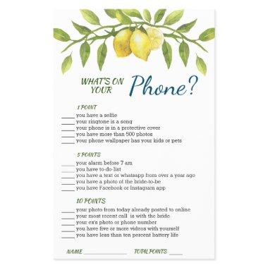Budget FLYER PAPER Sweet Lemons Greenery Chic Game