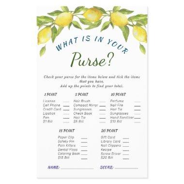 Budget FLYER PAPER Sweet Lemons Greenery Chic Game