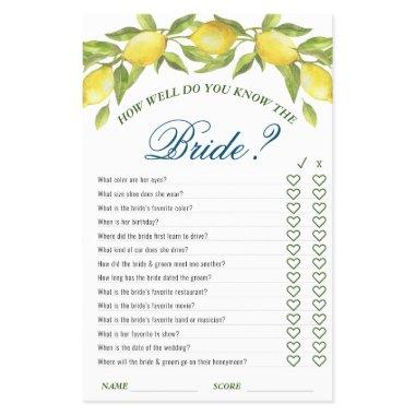 Budget FLYER PAPER Sweet Lemons & Greenery Game