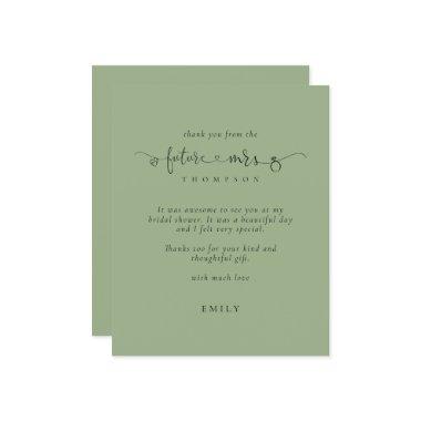 Budget Future Mrs  Sage Green Thanks