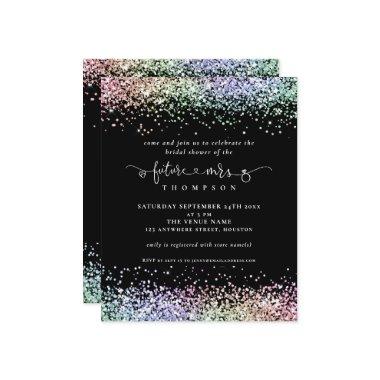 Budget Future Mrs Glitter Bridal Shower Black