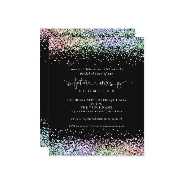 Budget Future Mrs Glitter  Black