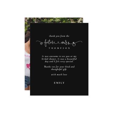 Budget Future Mrs Photo Bridal Shower Black Thanks