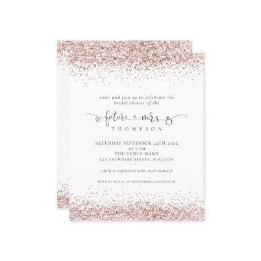 Budget Future Mrs Rose Gold Glitter