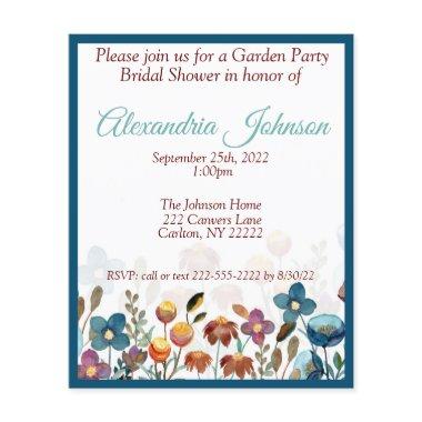Budget Garden Party  Invite