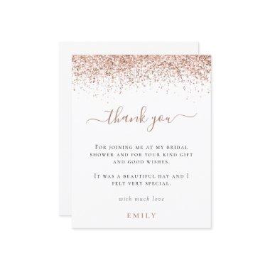 Budget Glitter Bridal Shower Thank You