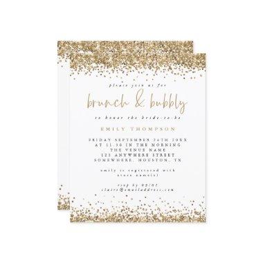 Budget Gold Glitter Brunch Bubbly