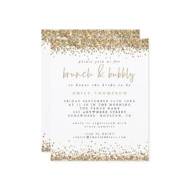 Budget Gold Glitter Brunch Bubbly Bridal Shower