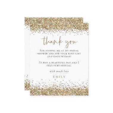 Budget Gold Glitter Script  Thank You