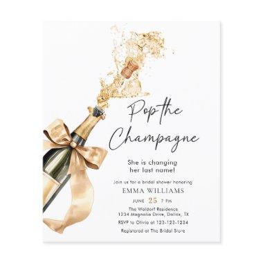 Budget Gold Pop The Champagne Bridal Shower