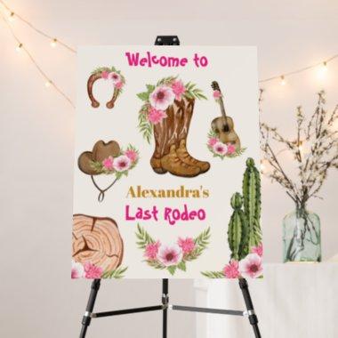 Budget Last Rodeo Cowgirl Bridal Shower Foam Board