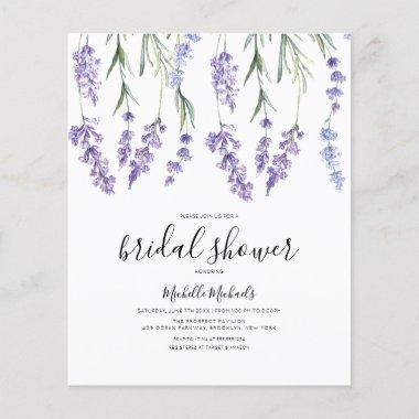 Budget Lavender Wildflower Bridal Shower