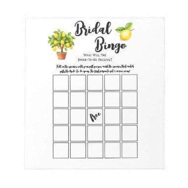 Budget lemon Citrus  Bingo Party Game Notepad