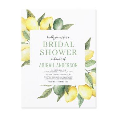 Budget Lemon Floral  Invitation Post