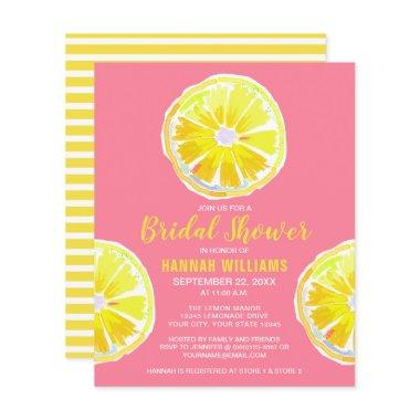 Budget Lemon Slices Bridal Shower Invitations