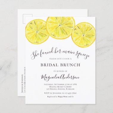 Budget Lemons Bridal Brunch PostInvitations Invite