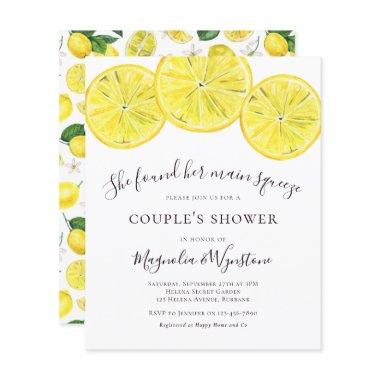 Budget Lemons Couple's Shower