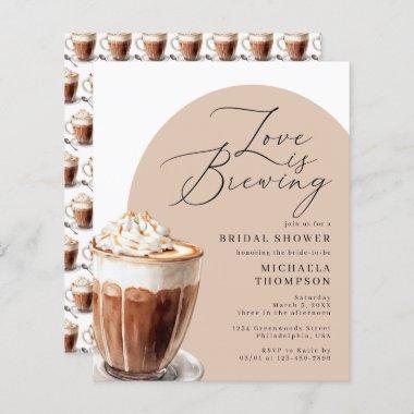 Budget Love is Brewing Coffee Bridal Shower Invite