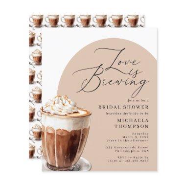 Budget Love is Brewing Coffee Bridal Shower Invite