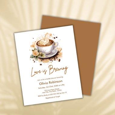 Budget Love is Brewing Coffee  Invite