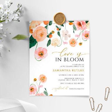 Budget Love is in Bloom Bridal Shower Invitations